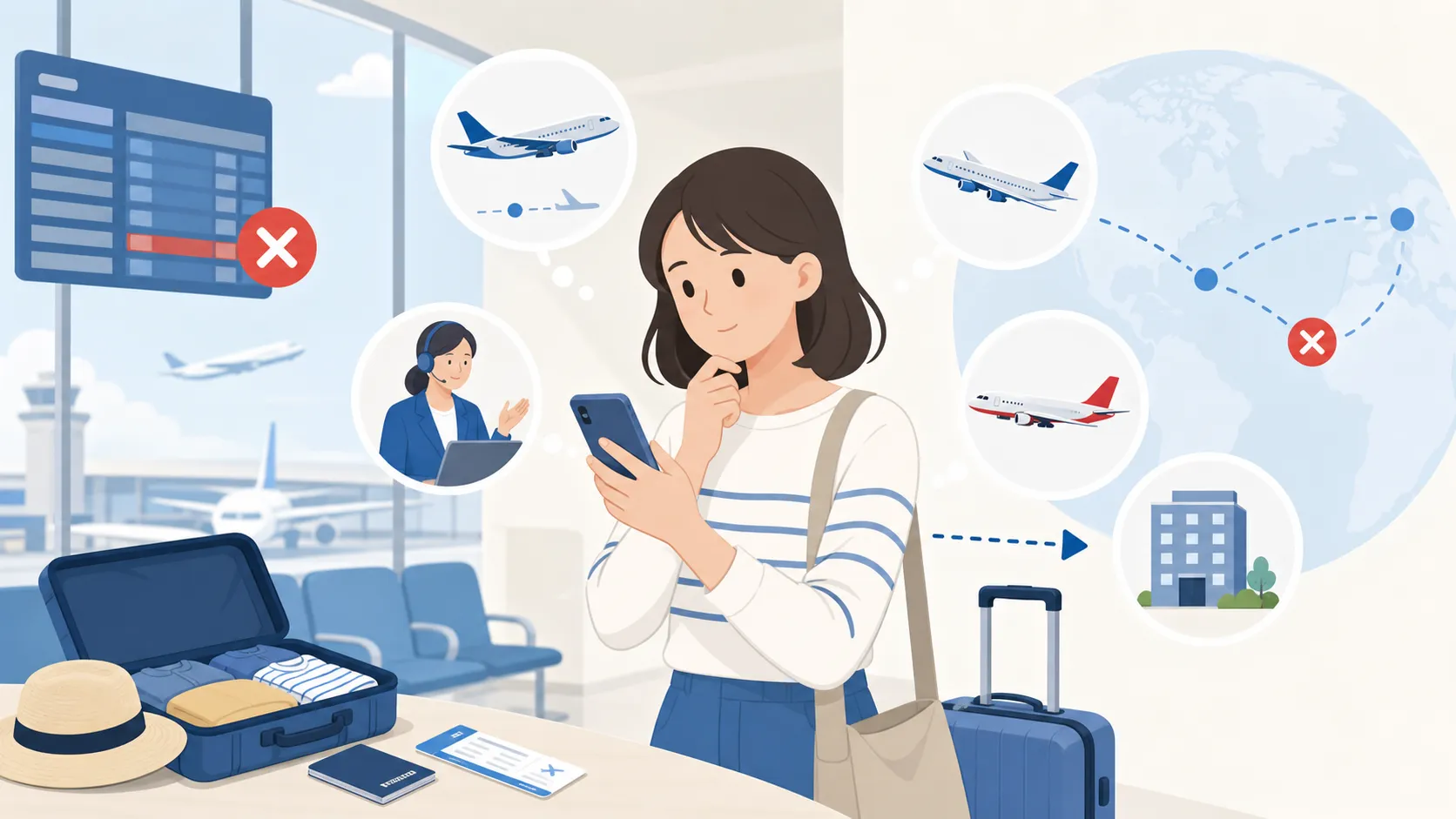 OTA・コードシェア・別切り航空券｜欠航時の連絡先は誰？