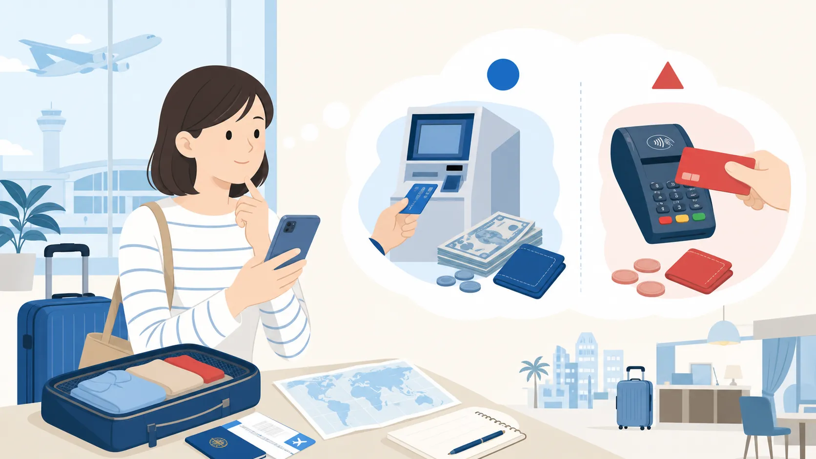 海外ATM・カードの「日本円で払う？」はどちらを選ぶ？