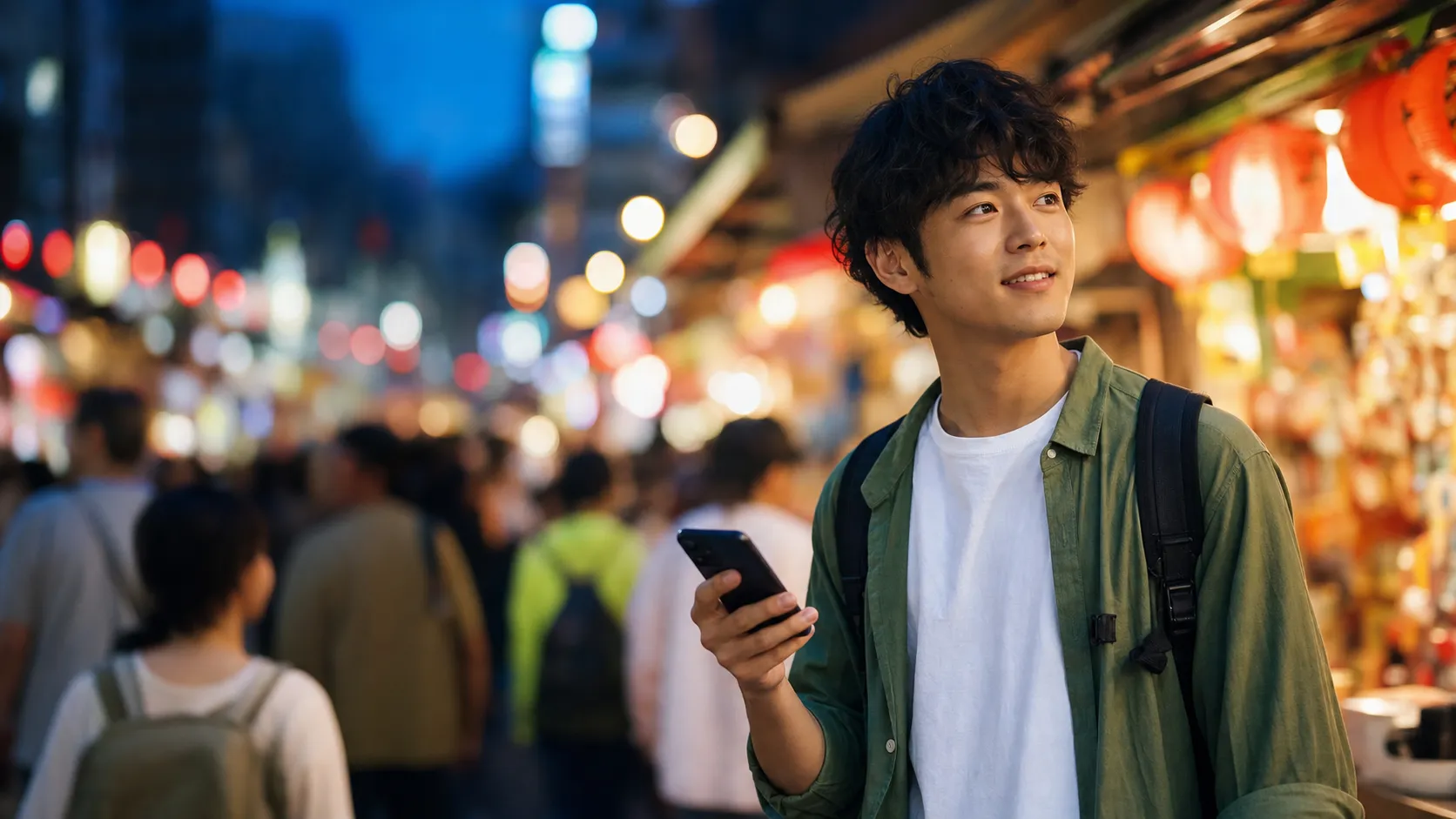 台北の街歩き、夜市や路地を楽しむ旅行者